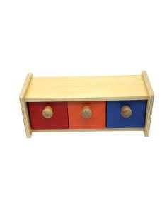 Boîte Montessori à tiroirs en bois pour bébé