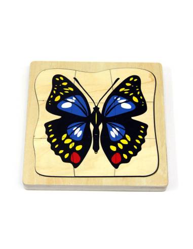 Puzzle en bois du cycle de vie du papillon Montessori – zoologie et sciences naturelles