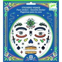 Stickers visage "Tête de mort"