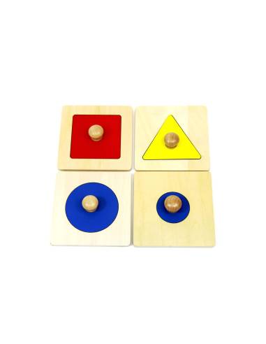 Puzzles d’encastrements en bois Montessori