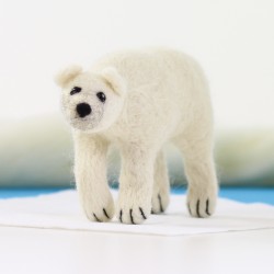 Kit de feutrage : Ours polaire