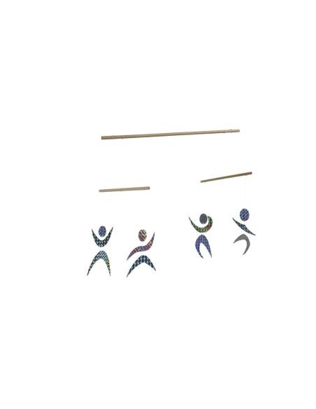 Mobile des Danseurs argent Montessori pour bébé dès 3 mois