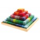 Grande pyramide de cubes colorés Grimm's